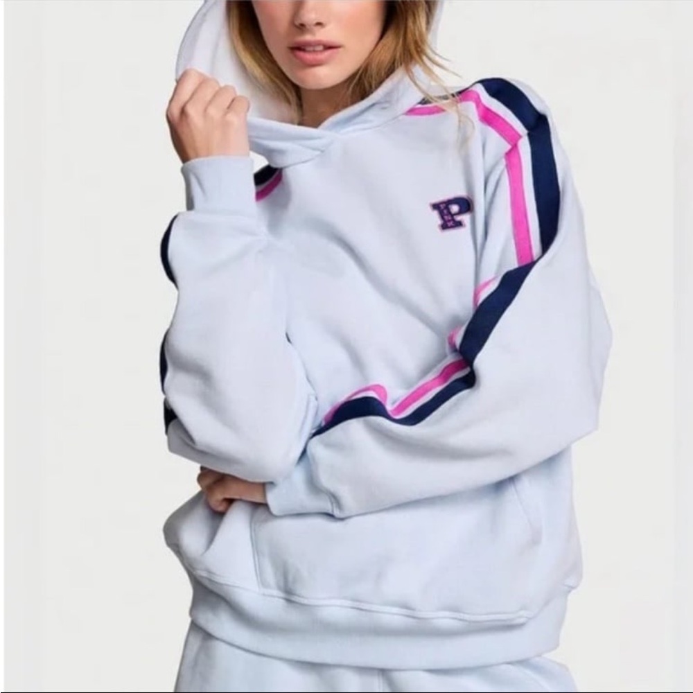 New•Victoria’s Secret Love Pink Campus IVY pullover hoodie Sweatshirt Top XS